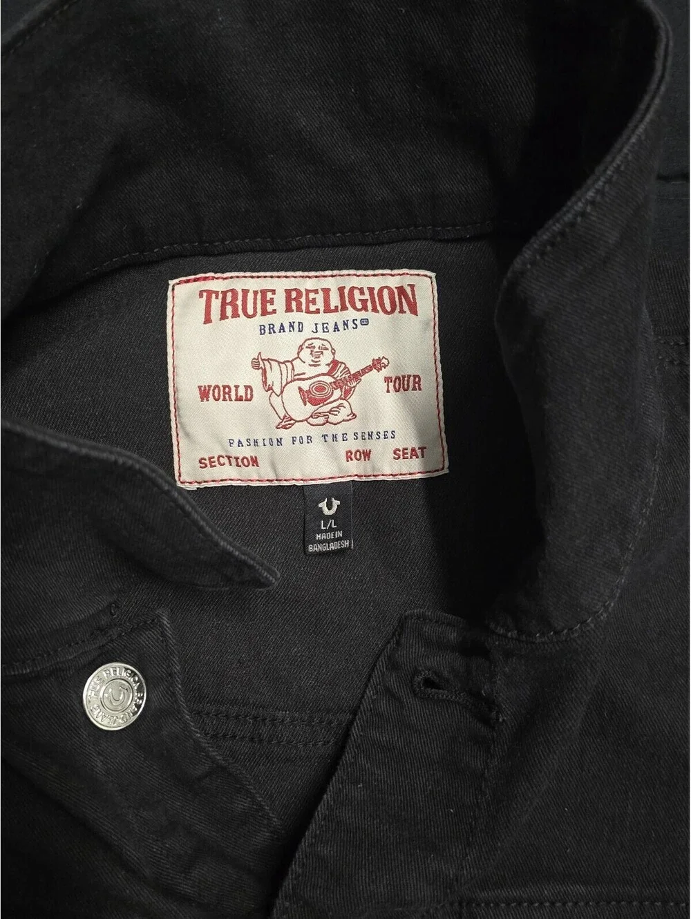 True Religion Jimmy Denim Trucker Jacket - Size Large